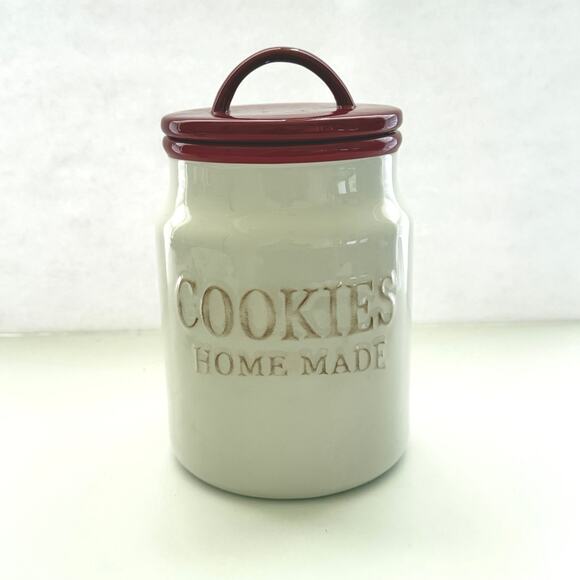 Martha Stewart Collection Holiday Homemade Cookies Jar 10x6 - Picture 1 of 7